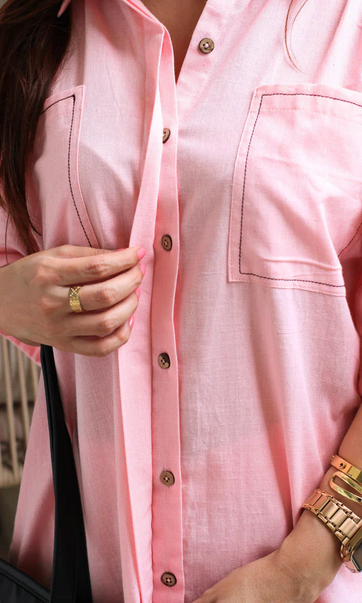 Women Cotton Thread Style Two-piece Suit
