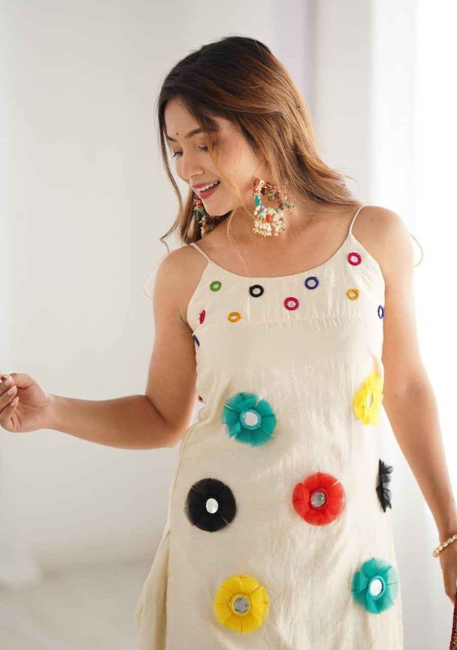 White Colour Trendy & Comfortable Kurta Set