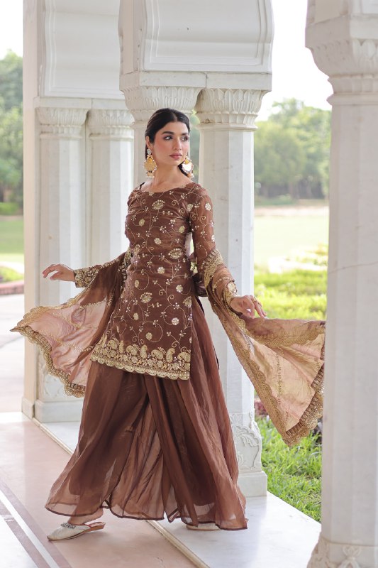 DESIGNER READYMADE TOP-SHARARA-DUPATTA COLLECTIONS