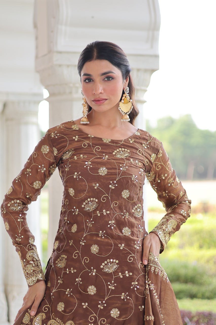 DESIGNER READYMADE TOP-SHARARA-DUPATTA COLLECTIONS