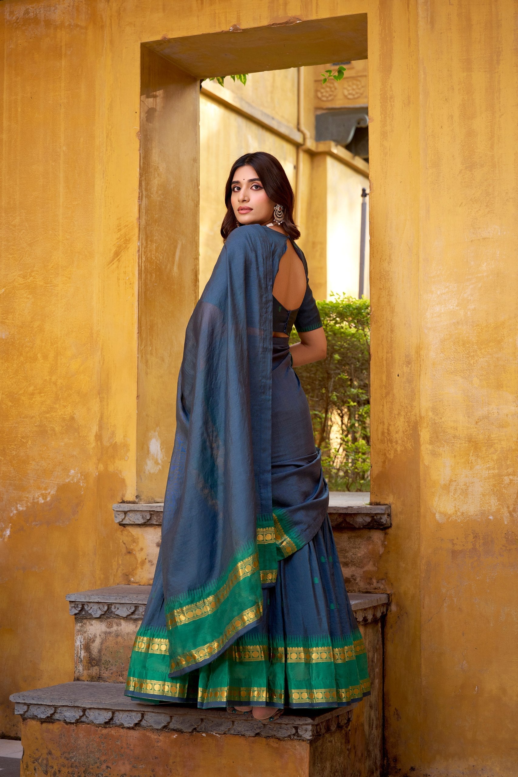 Elegant Pure Chanderi Lehenga with Zari Weaving Work – Stitched Lehenga with Unstitched Blouse & Zari Dupatta