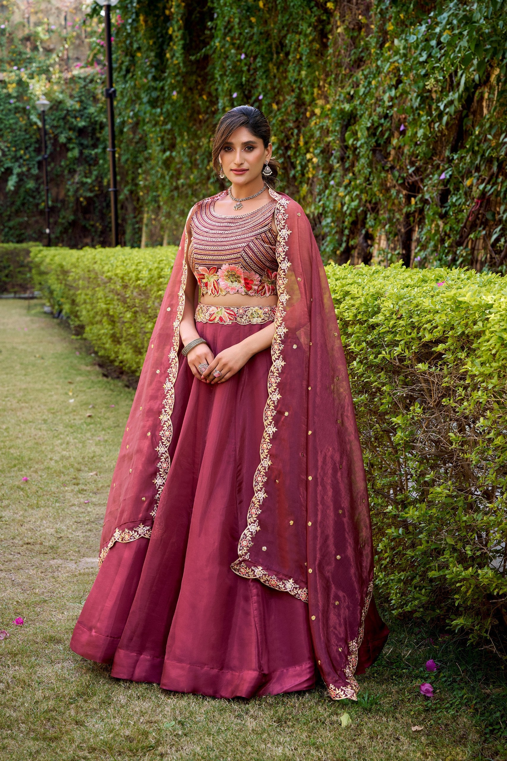 Ethereal Chanda Silk Lehenga Set Crafted For Modern Royalty