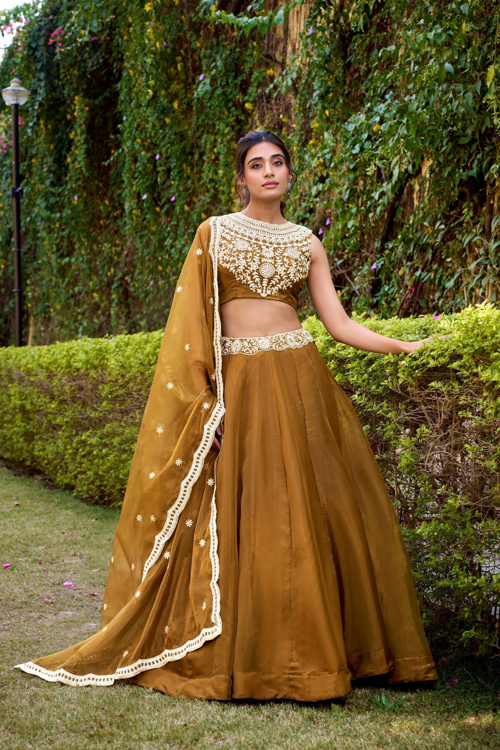 Ethereal Chanda Silk Lehenga Set Crafted For Modern Royalty