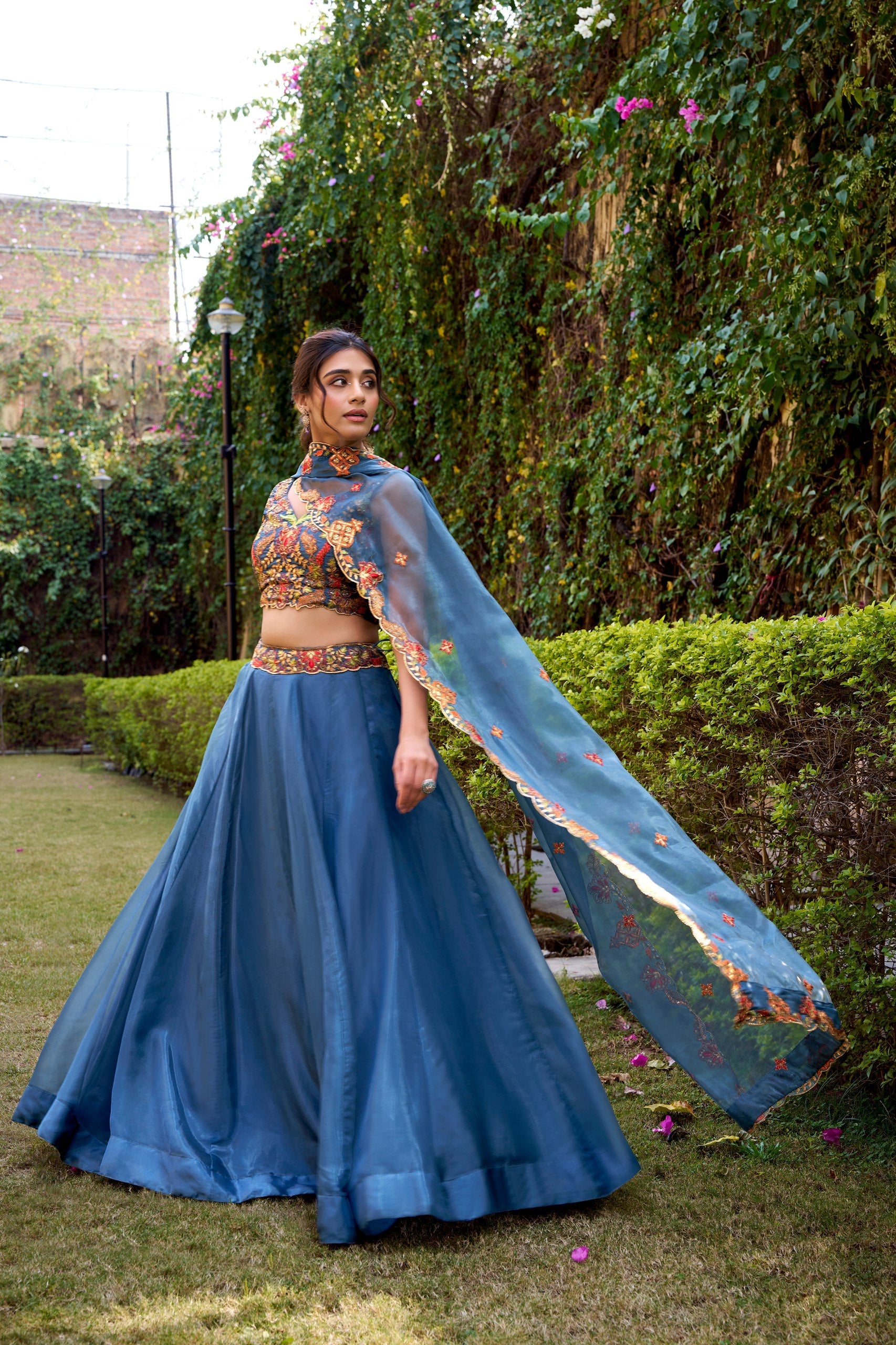 Ethereal Chanda Silk Lehenga Set Crafted For Modern Royalty