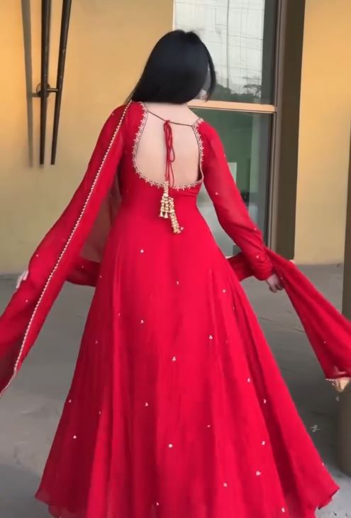 READYMADE  GOWN WITH PANT & DUPATTA SET