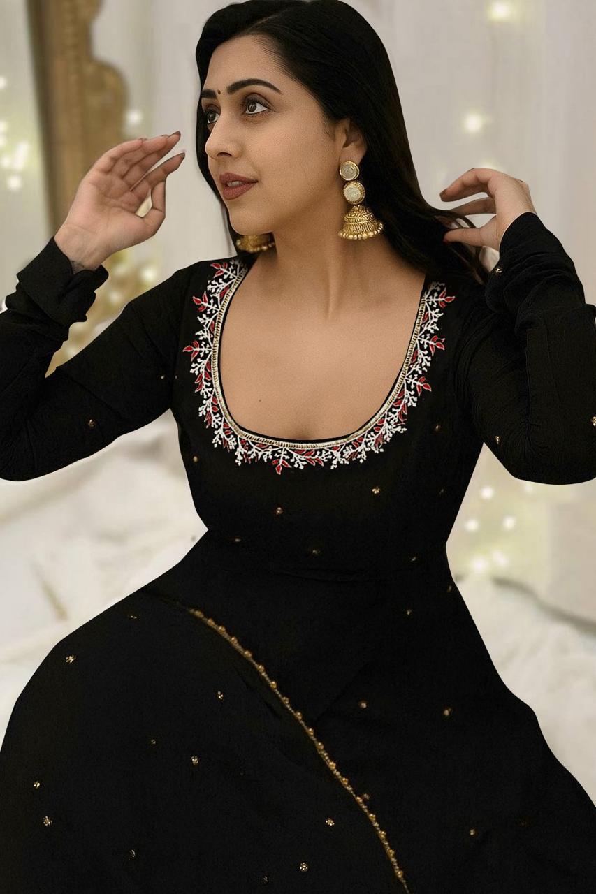 EADYMADE  GOWN WITH PANT & DUPATTA SET