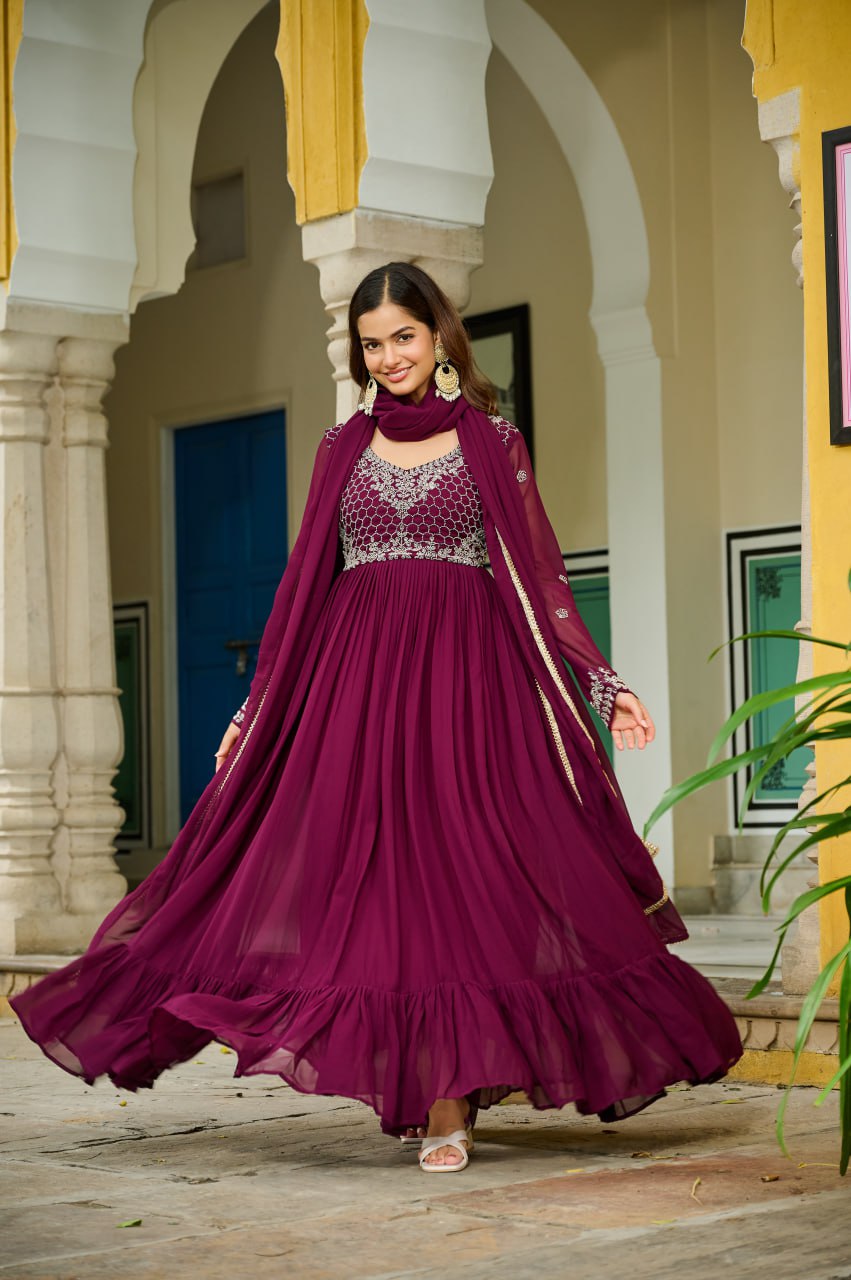DESIGNER READYMADE GOWN-DUPATTA COLLECTIONS
