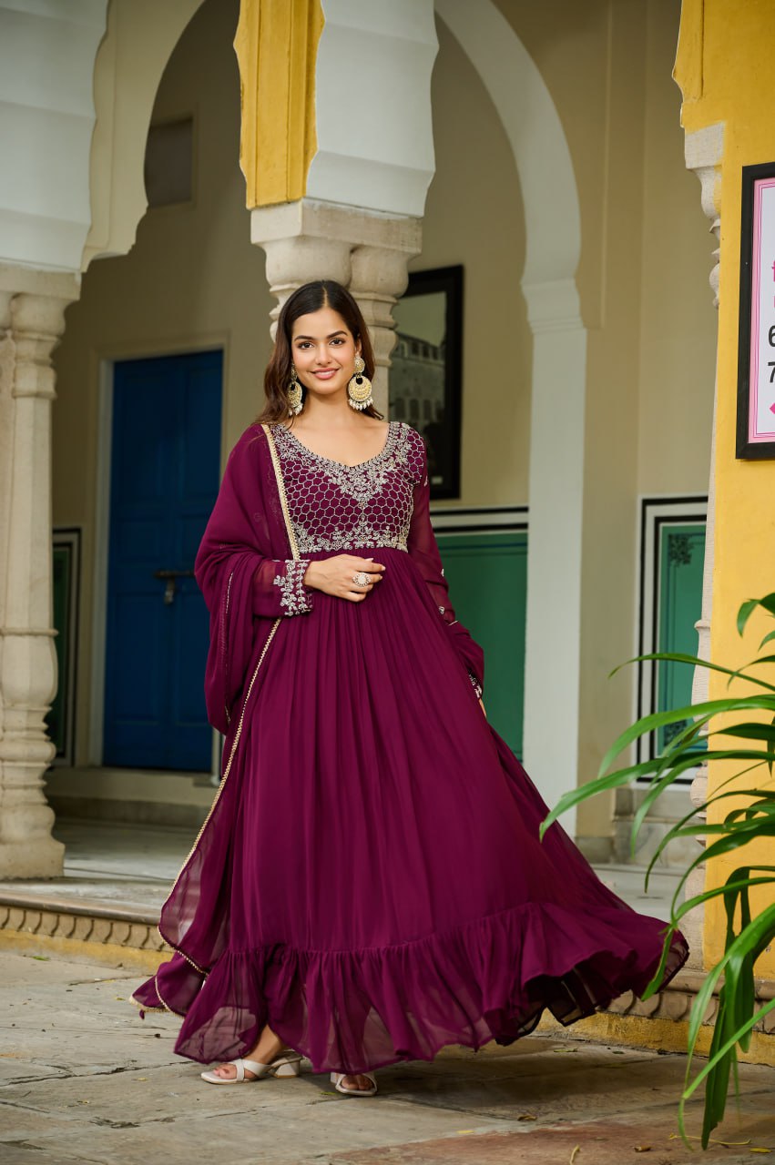 DESIGNER READYMADE GOWN-DUPATTA COLLECTIONS