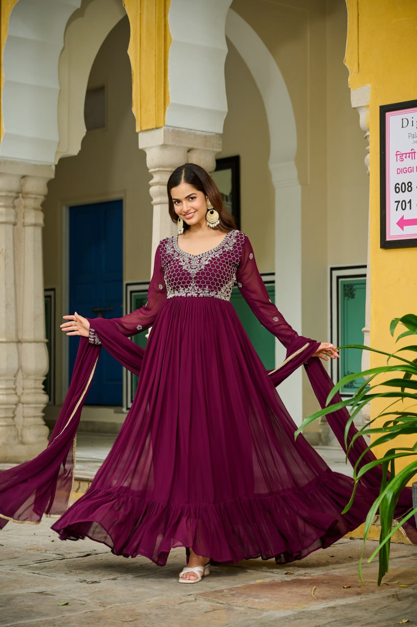 DESIGNER READYMADE GOWN-DUPATTA COLLECTIONS