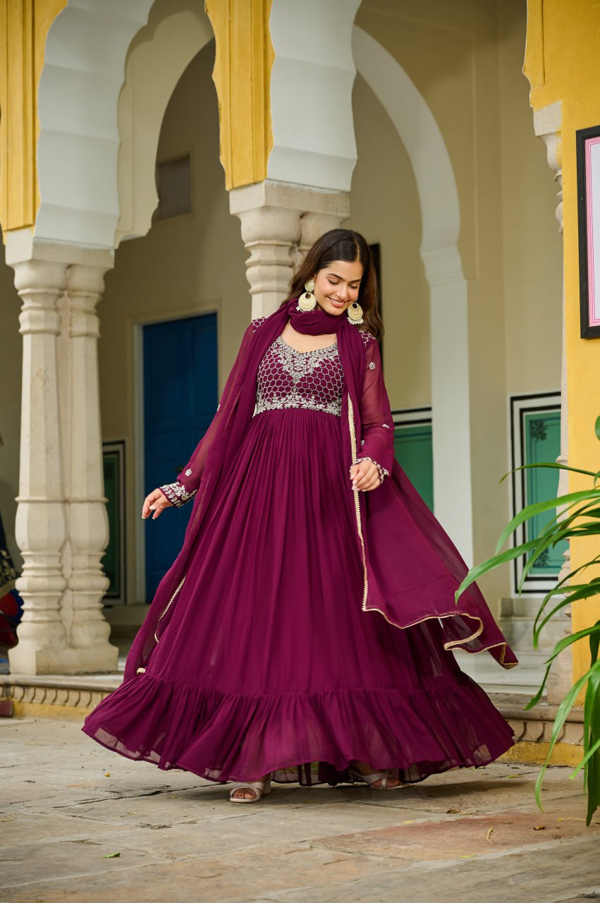DESIGNER READYMADE GOWN-DUPATTA COLLECTIONS