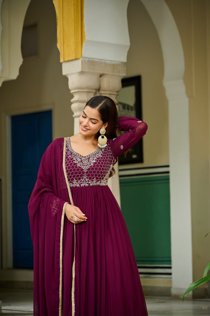 DESIGNER READYMADE GOWN-DUPATTA COLLECTIONS