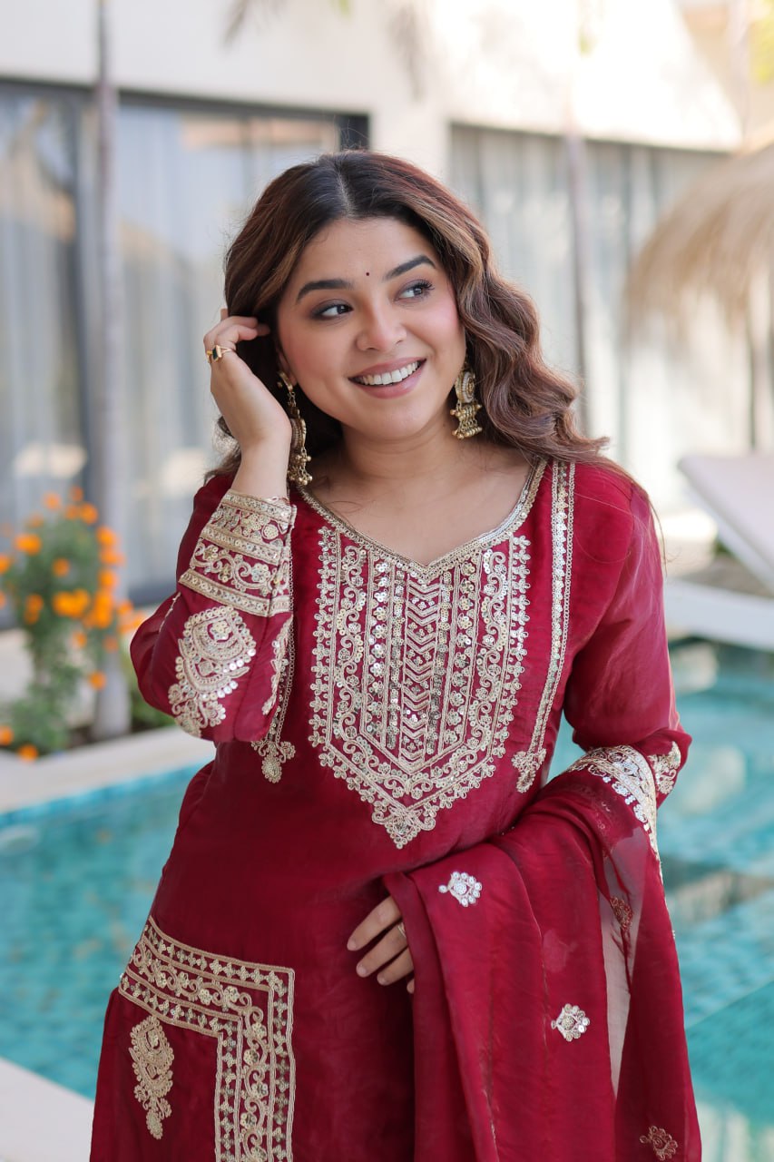 PREMIUM DESIGNER READYMADE TOP-PANT-DUPATTA COLLECTIONS