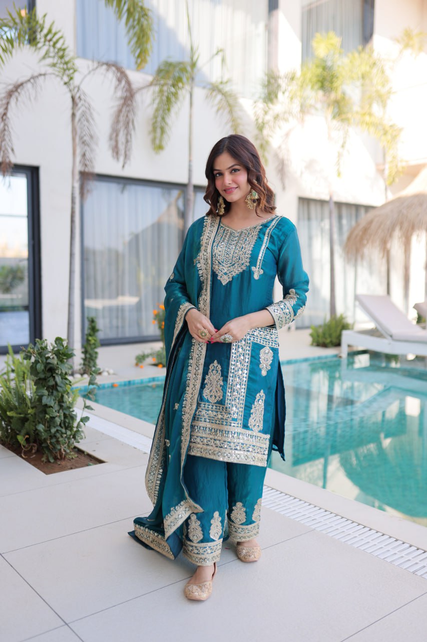 PREMIUM DESIGNER READYMADE TOP-PANT-DUPATTA COLLECTIONS