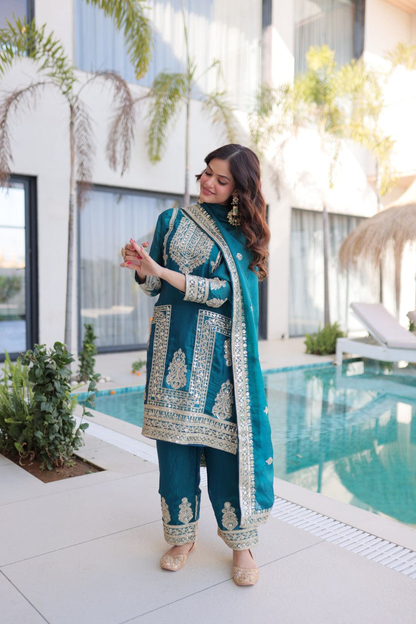 PREMIUM DESIGNER READYMADE TOP-PANT-DUPATTA COLLECTIONS