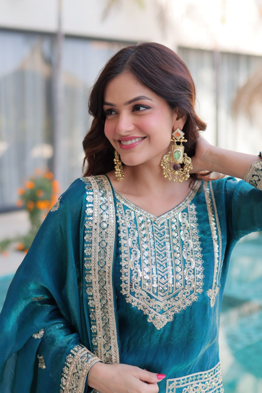 PREMIUM DESIGNER READYMADE TOP-PANT-DUPATTA COLLECTIONS