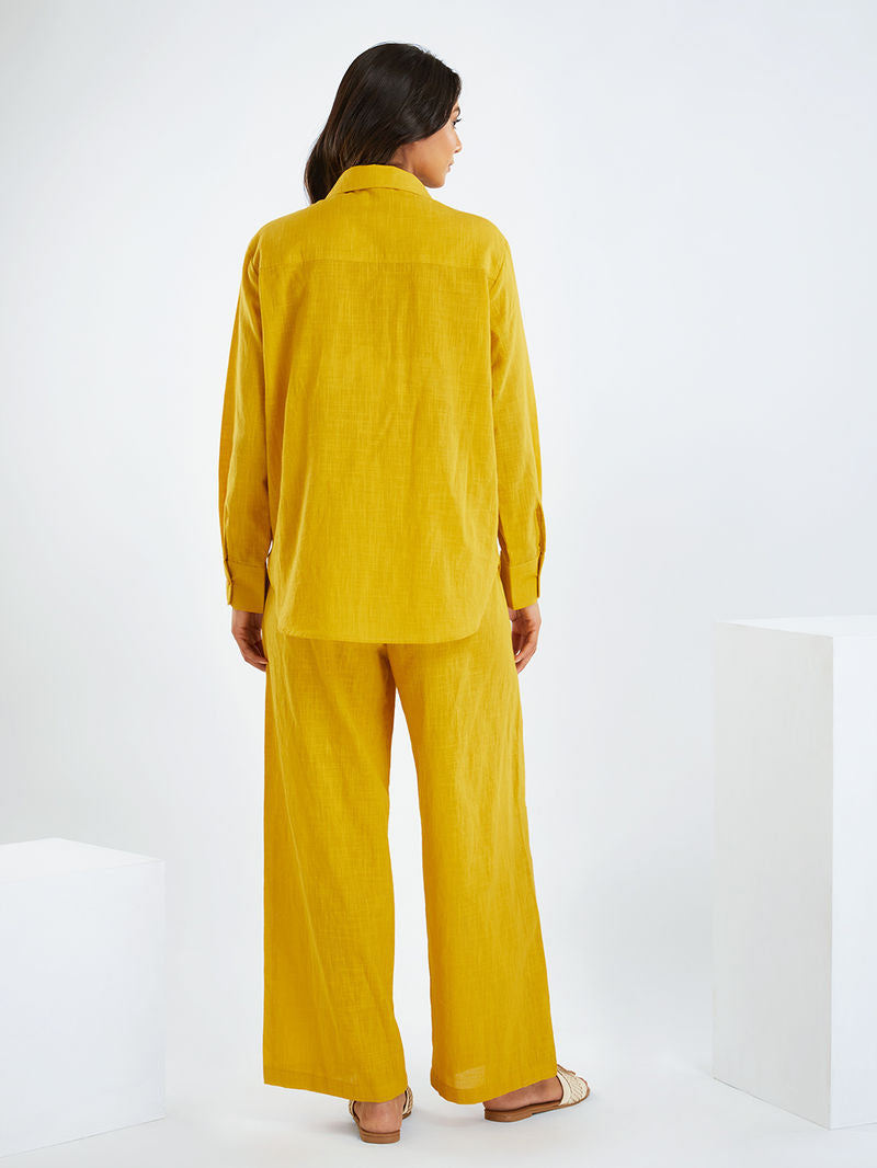 Women Pure Cotton Shirt & Trousers