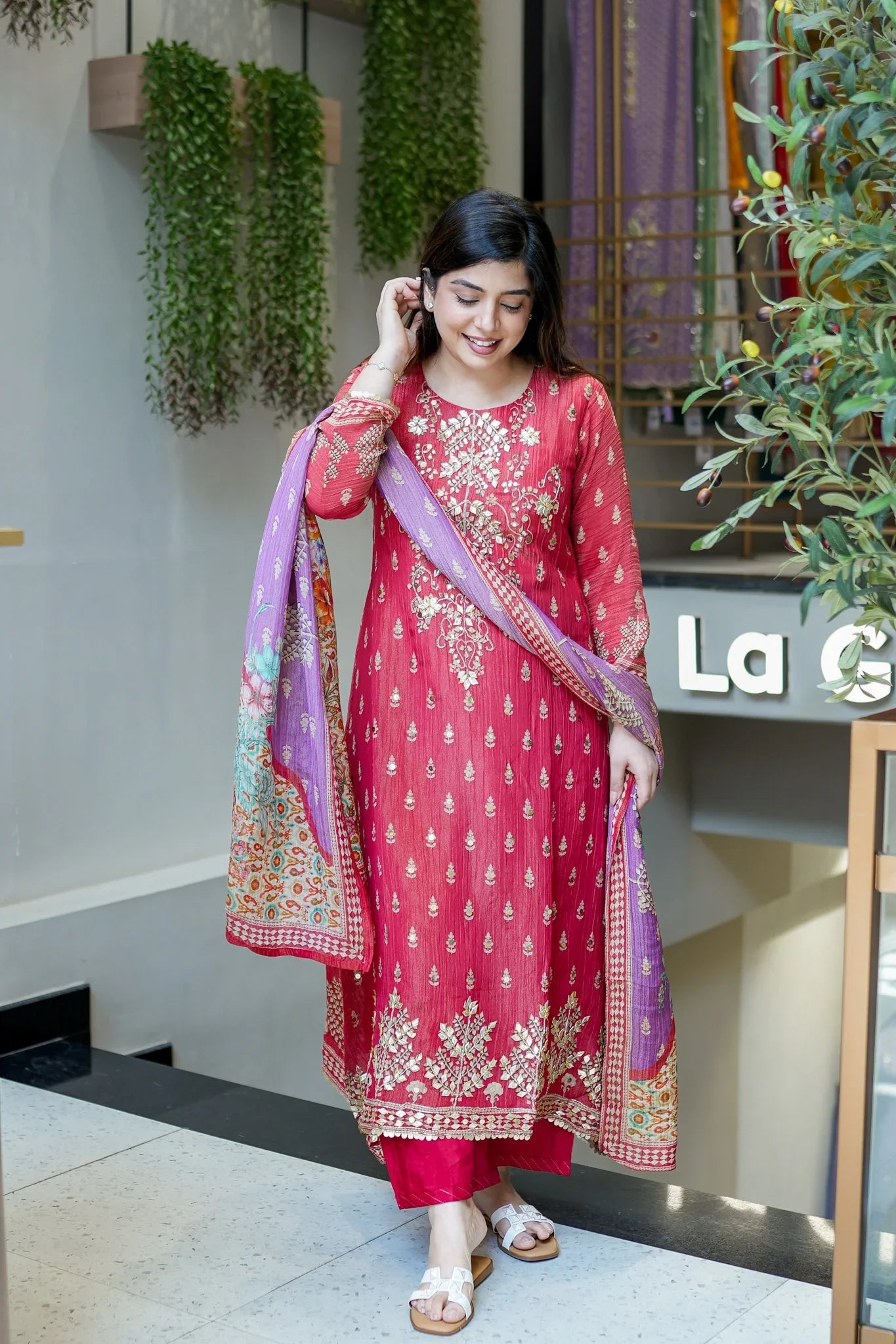 Women Hand Embroidered Suit Set