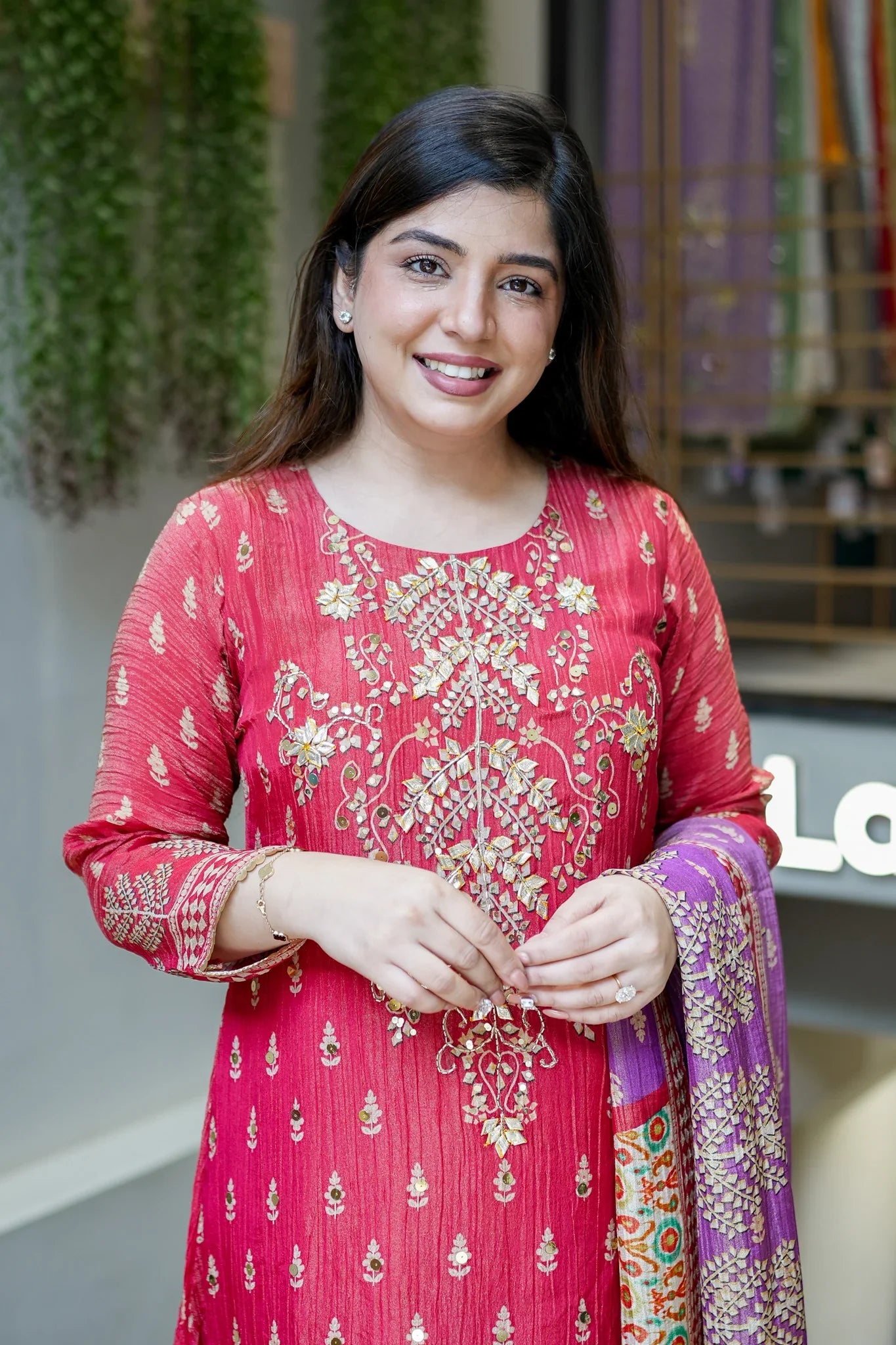 Women Hand Embroidered Suit Set