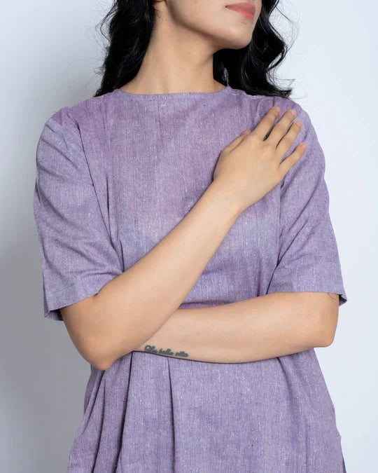 Women Solid Cotton Kurta Set