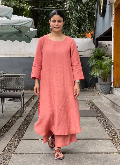 Cotton Plain Kurta Set
