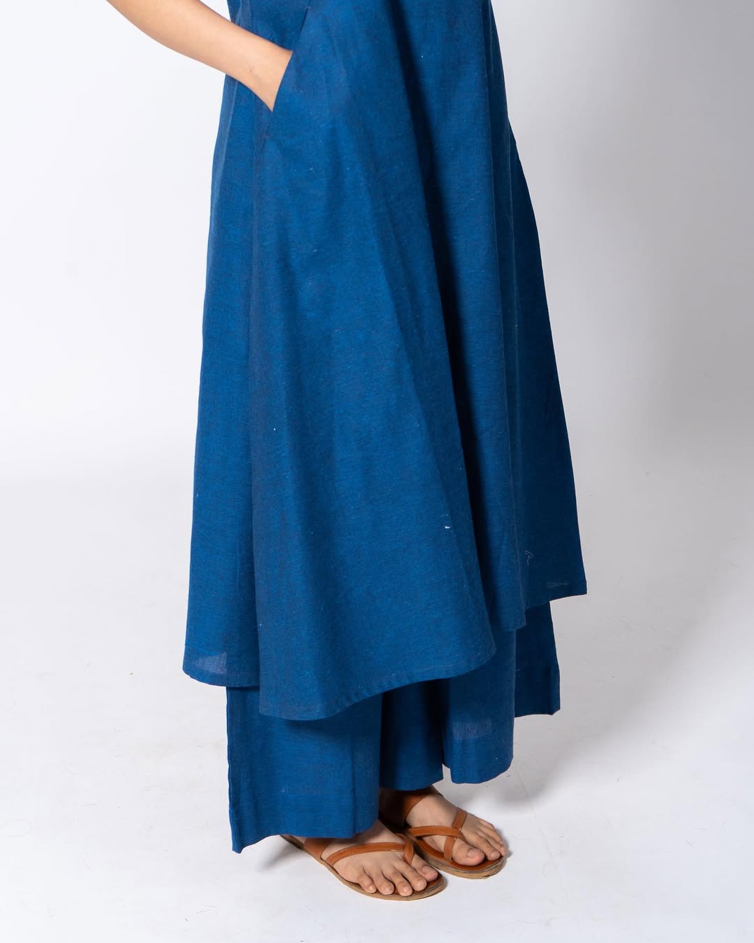 Women's Cotton Kurta pant sets - Blue
