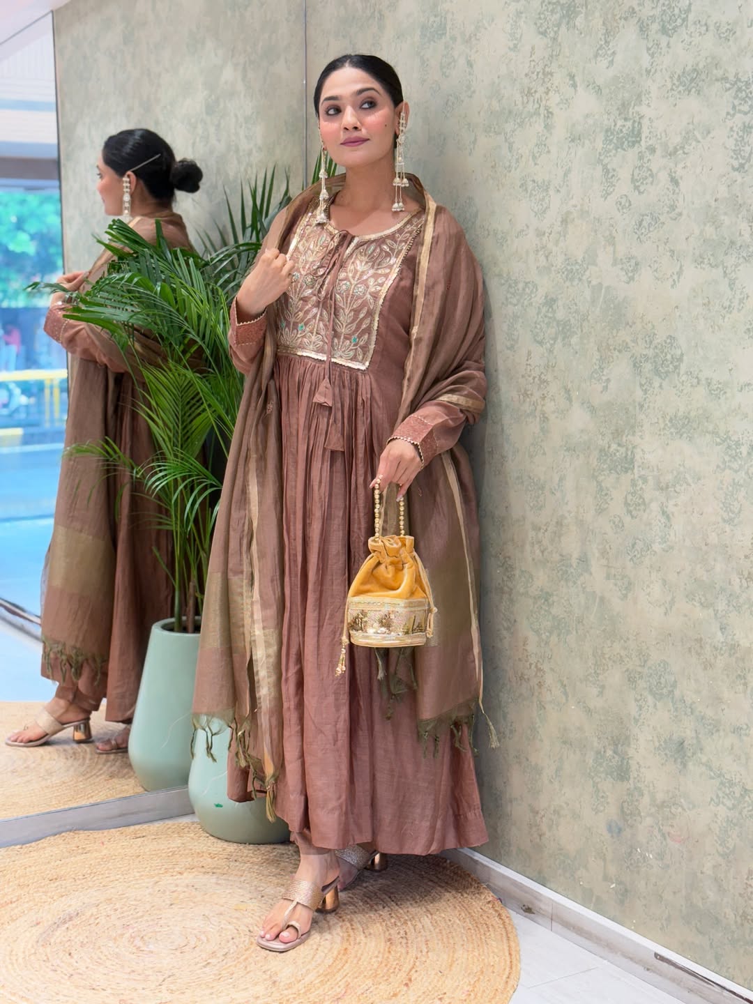 WEDDING SPECIAL PURE MUL CHANDERI SUIT SET