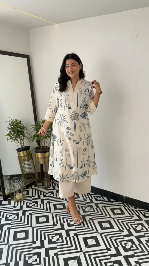Printed Kurta Set