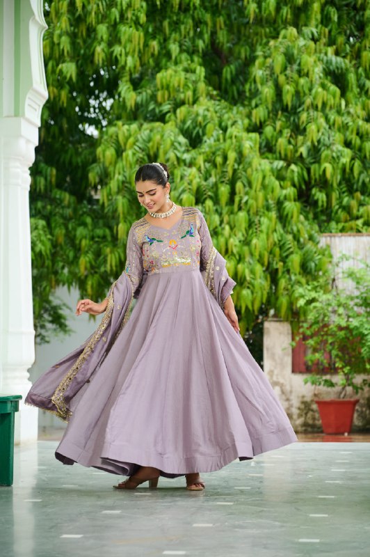 👜 PREMIUM READYMADE  GOWN-DUPATTA SET 👜 🚀