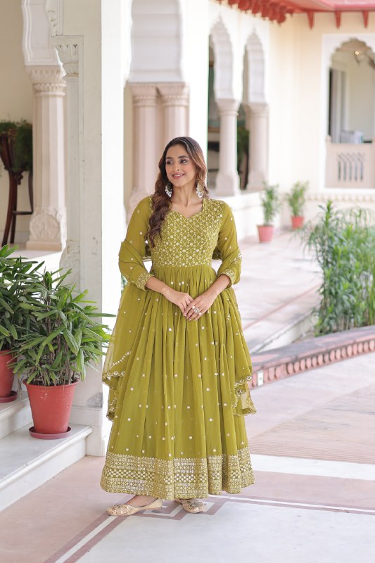 👜 PREMIUM READYMADE  GOWN-DUPATTA SET 👜 🚀
