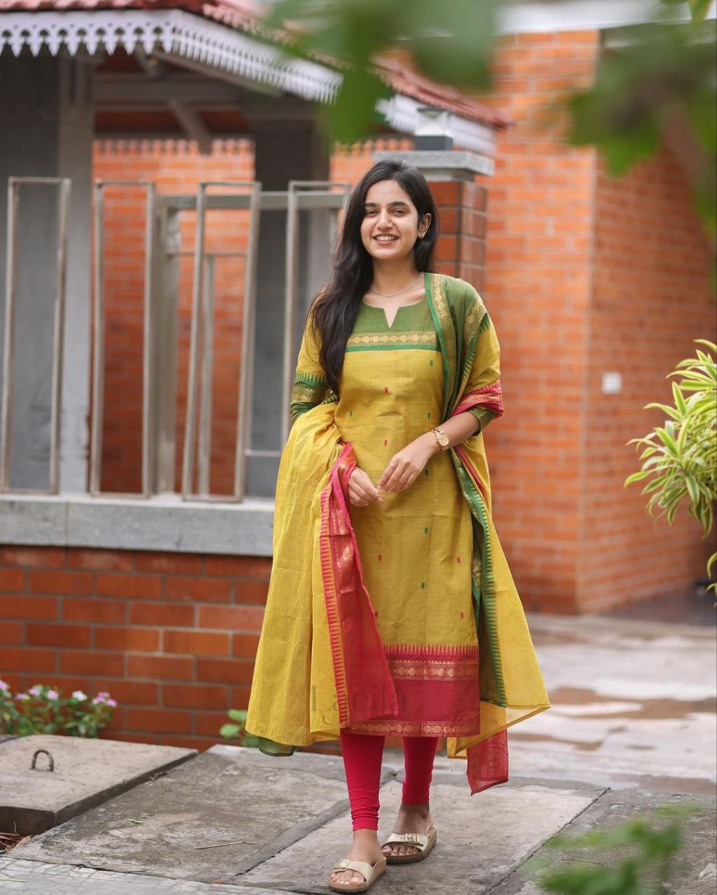 Storm Of Inspiration Cotton Kurti Set